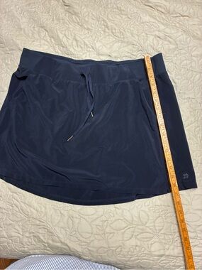Black Athletic Skort with Drawstring and built in shorts XXL